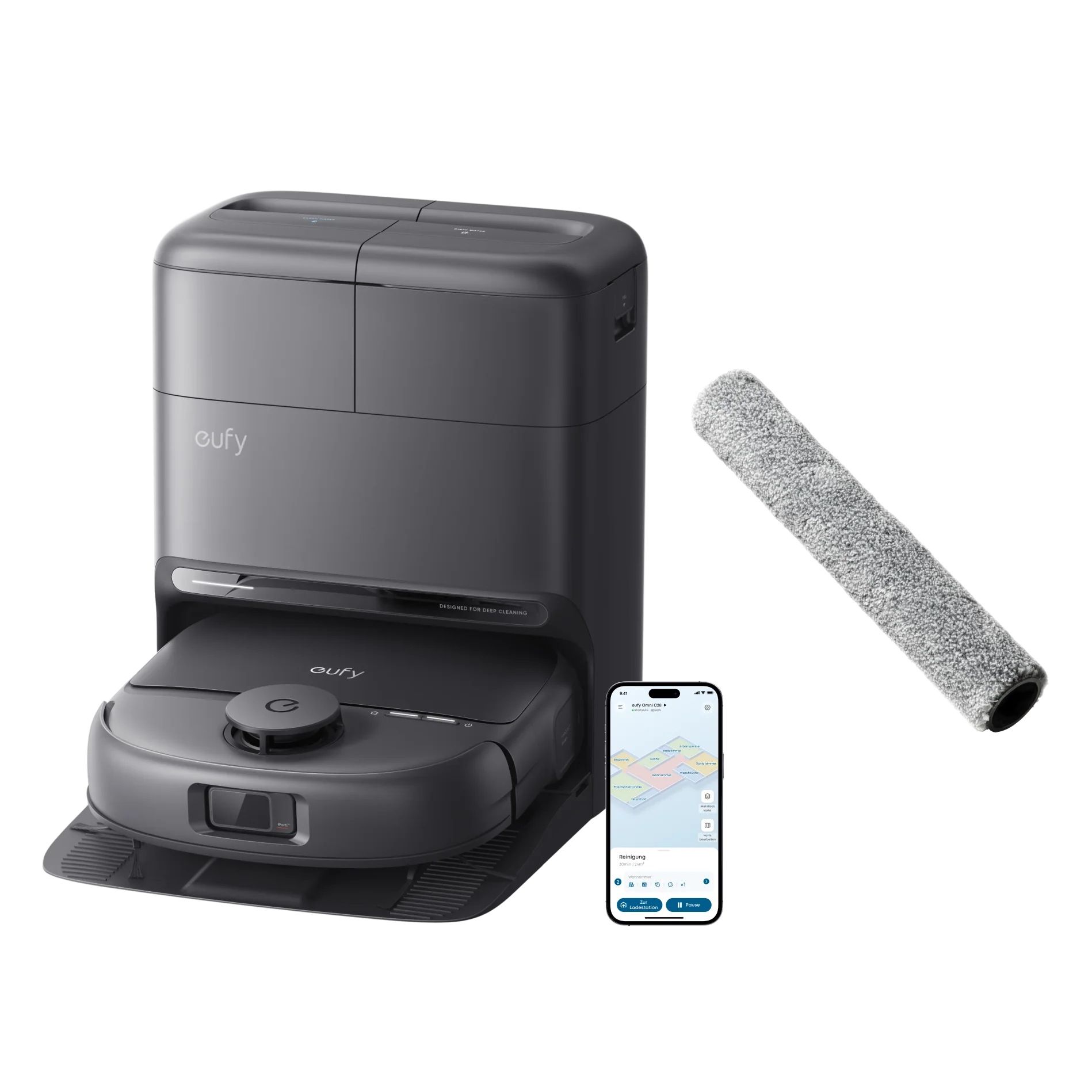 eufy Robotstofzuiger Omni C28 met eufy Accessoire Roldweil voor C28