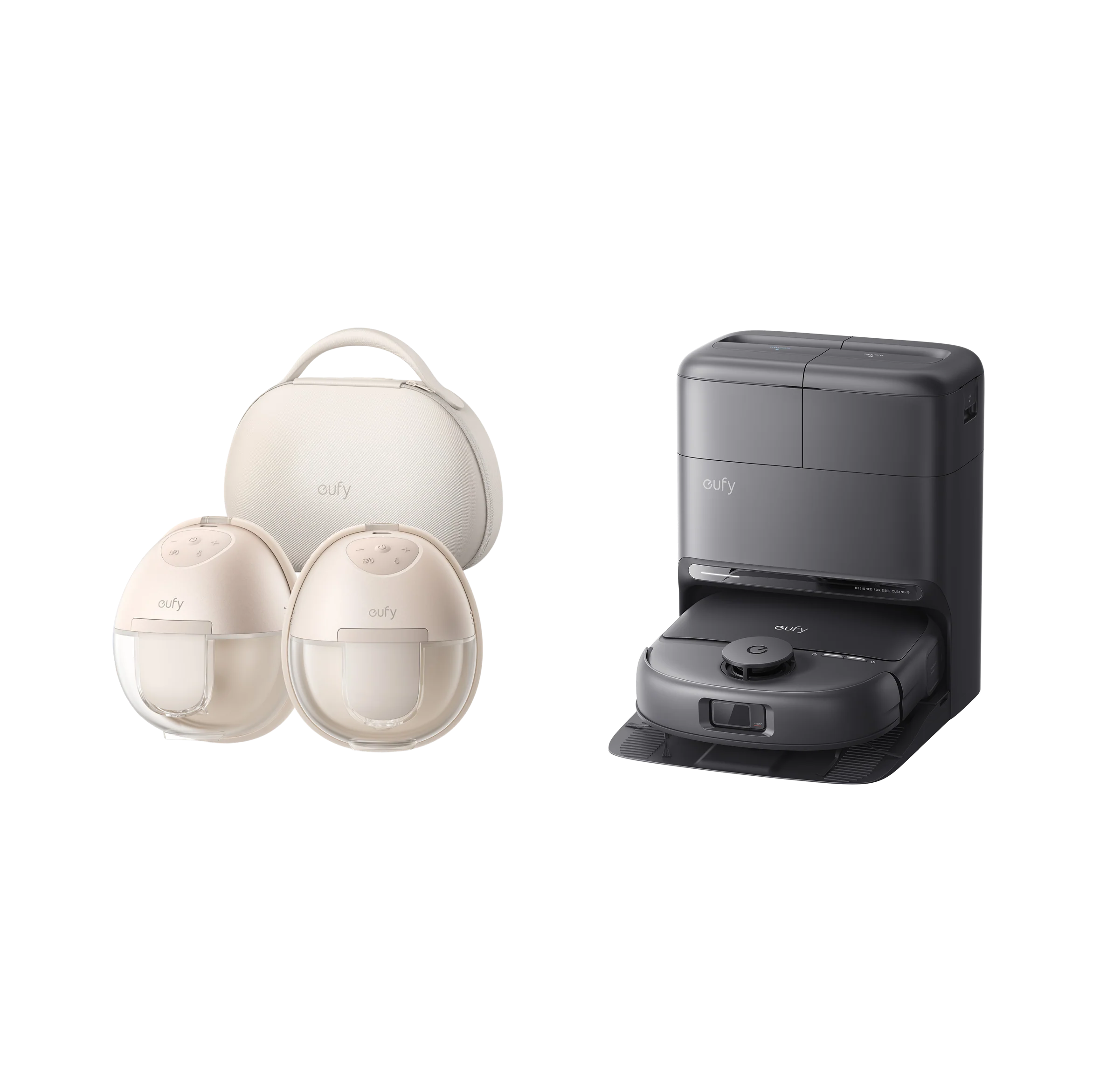 eufy Robotstofzuiger Omni C28 + Wearable Breast Pump S1 Pro